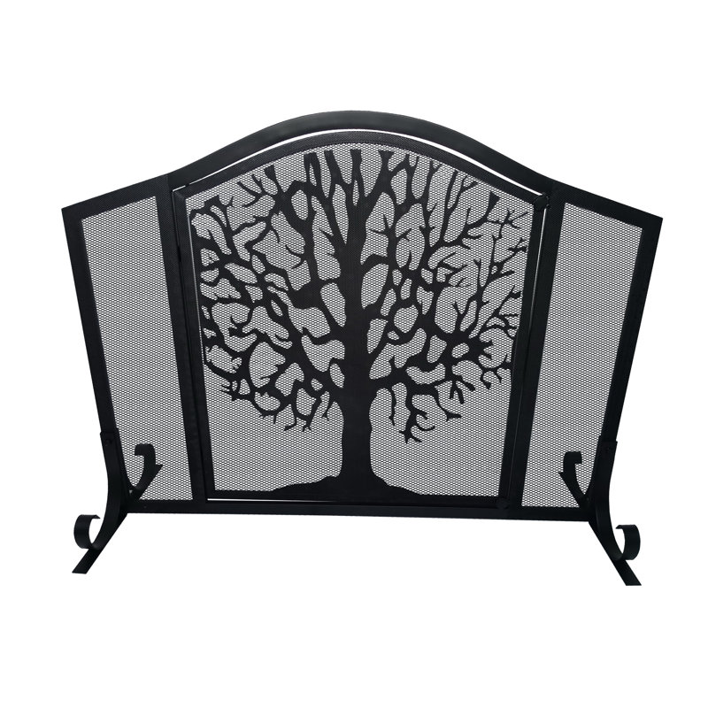 Analeia 43" 3-Panel Iron Fire Screen
