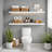 2 Pieces Floating Shelves, Wall Shelf Display Shelves for Living Room/Bedroom/Bathroom/Kitchen-1233567951-1233567938