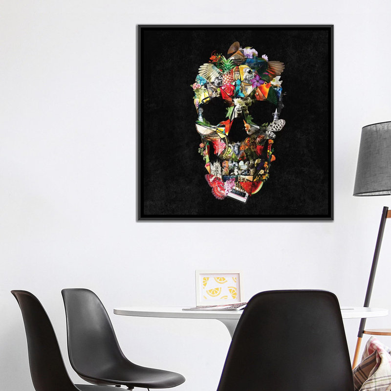 " Fragile " by Ali Gulec, 18" H x 18" W x 1.5" D, Black Framed Canvas, No Mat