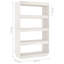 Goshgar 135cm H Solid Wood Etagere Bookcase-2091175167-2091175162