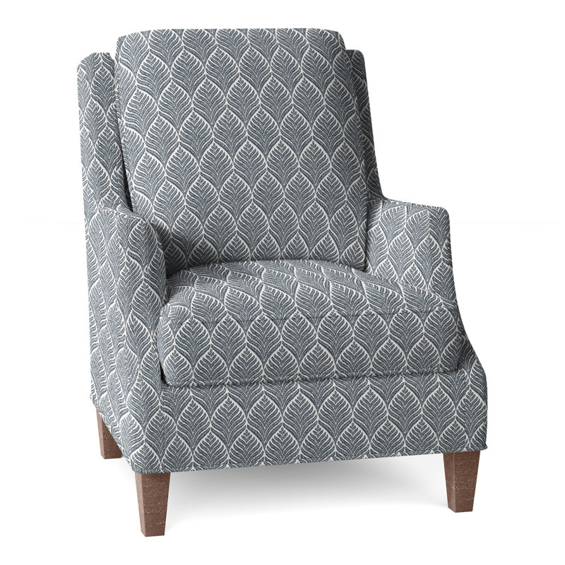 Fauteuil l 31,5 po Savannah, Noyer, Perigold Linnaeus Indigo