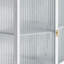 Armoire de salle de bain 22,25 "avec porte en verre trempé et tablettes de rangement pour la salle de bain