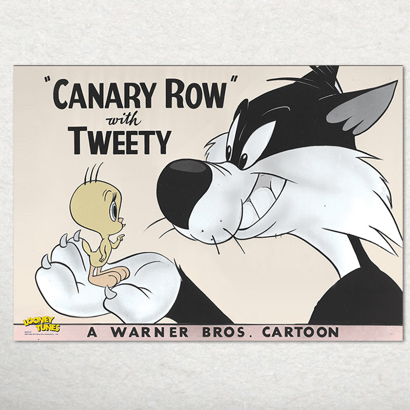 Décoration murale Looney Tunes Tweety and Sylvester Canary Row MightyPrint