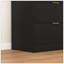 Commode 8 tiroirs pour chambre à coucher, commode de chambre moderne en bois, commode 8 tiroirs, commode haute pour placard, organisateur de commode pour le salon, placard, couloir noir-235625272