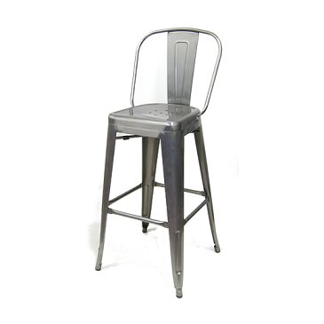 Galvanized metal outlet bar stools