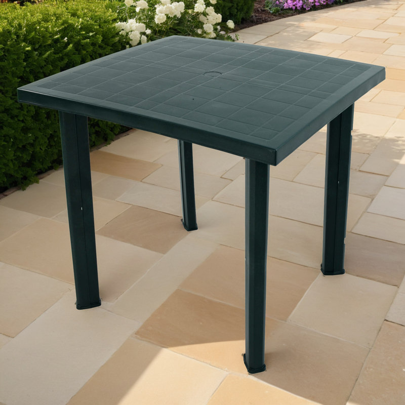 Rapino Square Garden Table, Green