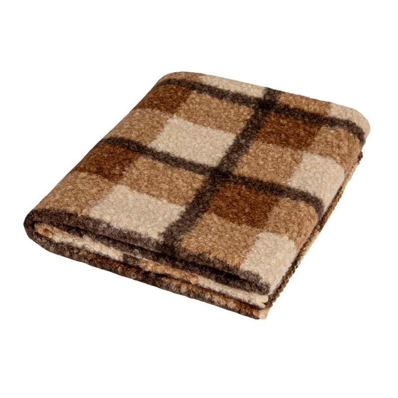 Fabric Faux Sherpa Throw