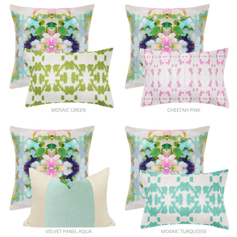 Nantucket Bloom 22x22 Throw Pillow