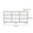 Brass Handle Rounded Buffet Table-2002443664