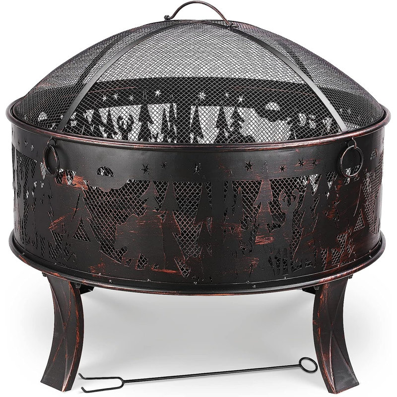 Round Charcoal Smokeless Fire Pit