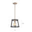 Luminaire suspendu géométrique 1 lumière Brielle