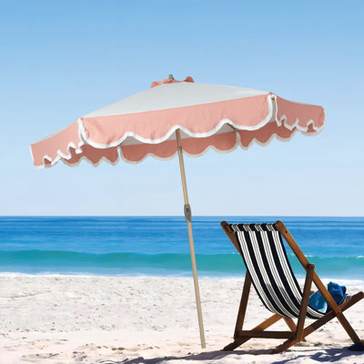 Sohrob 108' Beach Pool Market Umbrella with Crank Lift