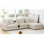 114*64" Corduroy Sectional Sofa With Bluetooth Speakers,L Shaped Couch With Console,USB Charger,Cup Holders,Storage,Ottoman,Deep And Wide Seat Cloud Sofa,Apartment
