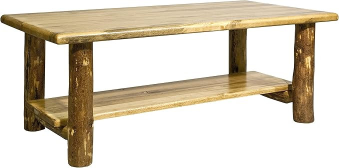  Table basse de style rustique Collection Glacier Country, Brun