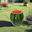 Tabouret de fruits Watermelon, tabouret surdimensionné en résine de 13,4 po, table d'appoint, décorations d'intérieur pour jardin, mobilier d'extérieur polyvalent
