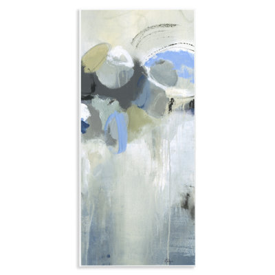 Plaque murale beige et bleu Dapples, design par Lisa Ridgers