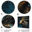Décoration murale en métal poisson doré dans l'océan II - poisson animal-1674809991