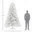 Arbre de Noël artificiel non illuminé 9 pi, 2132 branches, ouverture automatique, base en acier, décoration des Fêtes-607022194-607022193