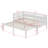 Twin Extending Bed Frame With A Pull Out Trundle, Sofa Bed With Wood Slat Support