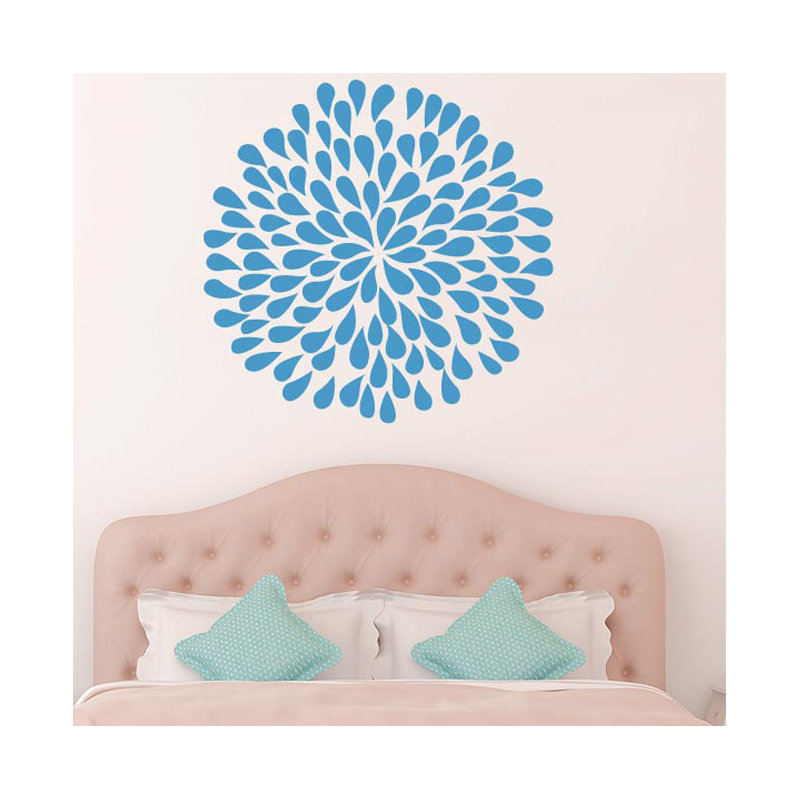 Plants & Flowers Wall Decal, Blue