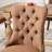 Friedrun Velvet Dining Chair Tufted Dining Room Chair with Solid Wood Leg-827450010