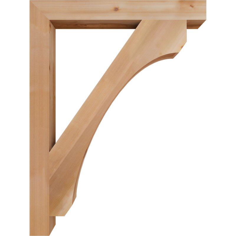 Support en bois rustique Legacy Block, Cèdre rouge, Lisse, H 48 po x l 3,5 po x P 36 po