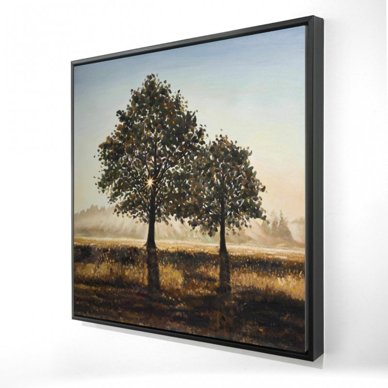 "Arbres dans la campagne" sur toile
