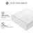 15.8" Matte White Square Vessel Bathroom Sink