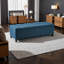 Banc repose-pieds de rangement rembourré bleu marine - Élégant vestibule, repose-pieds de chambre à coucher et de salon avec rangement caché, capacité de poids de 300 s-129159705
