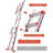 10 - Step Aluminum Lightweight Folding Extension Ladder