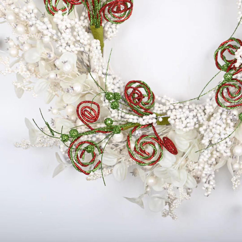 Couronne de Noël artificielle 24 po 24 "