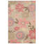 Tapis oriental rose en laine touffeté à la main Quinn-33694071