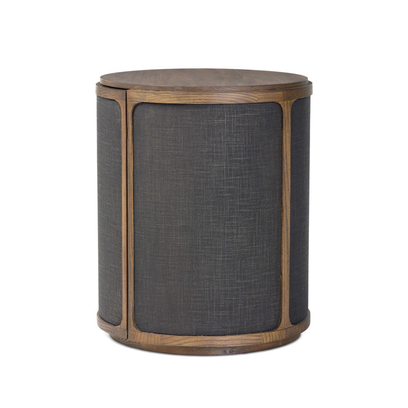 Bertie End Table-Black Linen