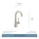 Ronan One-Handle Single Hole Modern Bathroom Sink Faucet with Optional Deckplate and Spring Drain