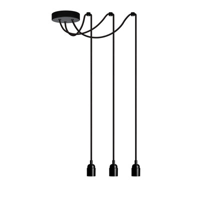 Newhaven 3 - Light Black Cluster Pendant