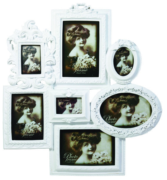 Ornate Picture Frame, White