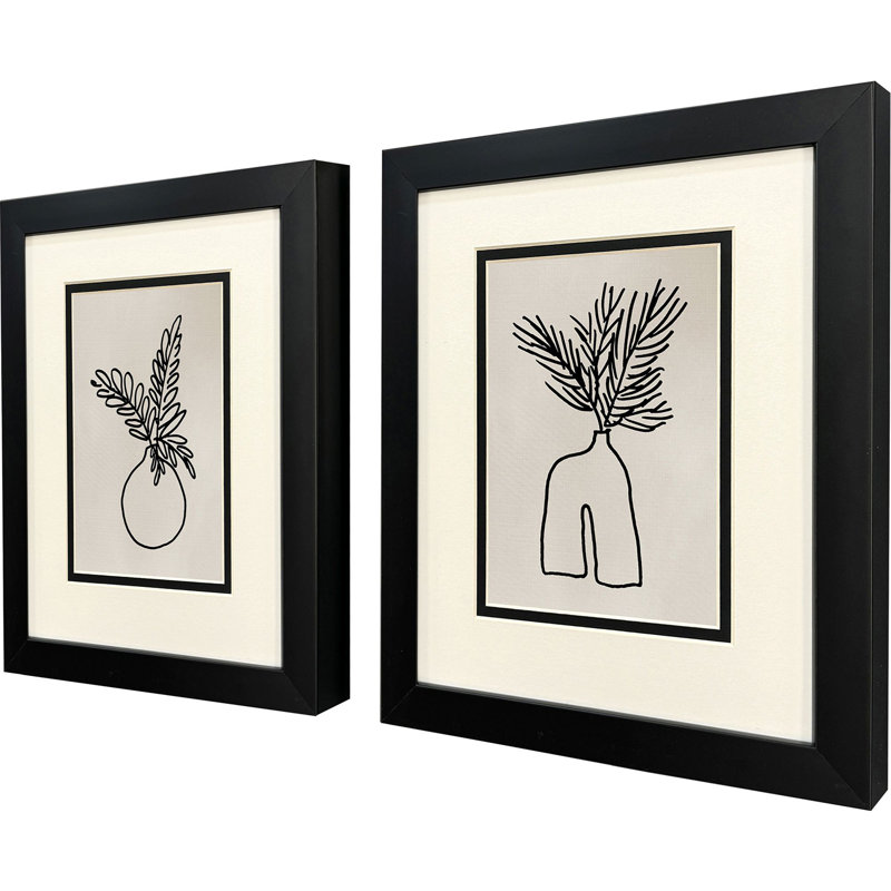 Simple Leaves II Framed Art
