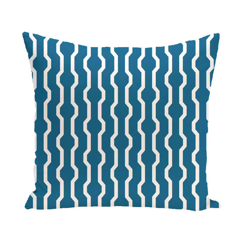 Housse et insert de coussin carré Nuts and Bolts, H 20 po x l 20 po, Turquoise
