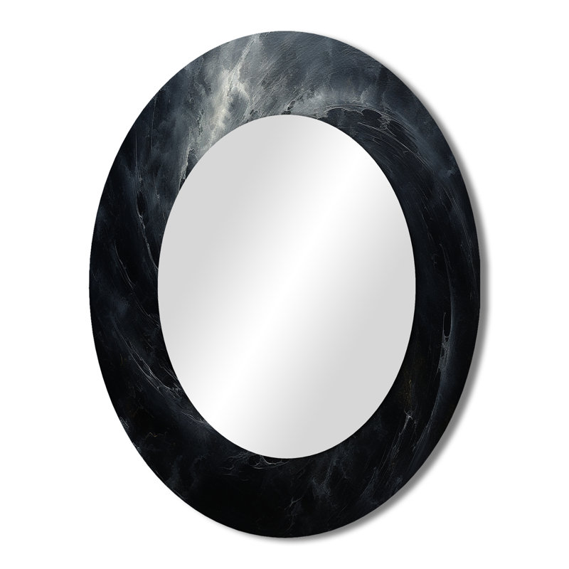 Miroir mural noir Hole Quiet Quasar - noir, 43 po x 33 po
