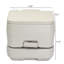 Toilette amovible portative 10L avec double sortie