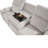 3-Seater Manual Recliner Sofa With Faux Fur, Cup Holders, Flipped Middle Backrest, Wireless And USB Charging, Ideal For Living Room Relaxation, Recliner-1494482381