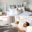 Cadre de lit simple en métal pour enfants avec tête et pied de lit en forme de cœur, lit plateforme blanc avec lattes robustes, aucun sommier requis-2008862413
