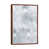 Classic Brown Wood Floater Framed