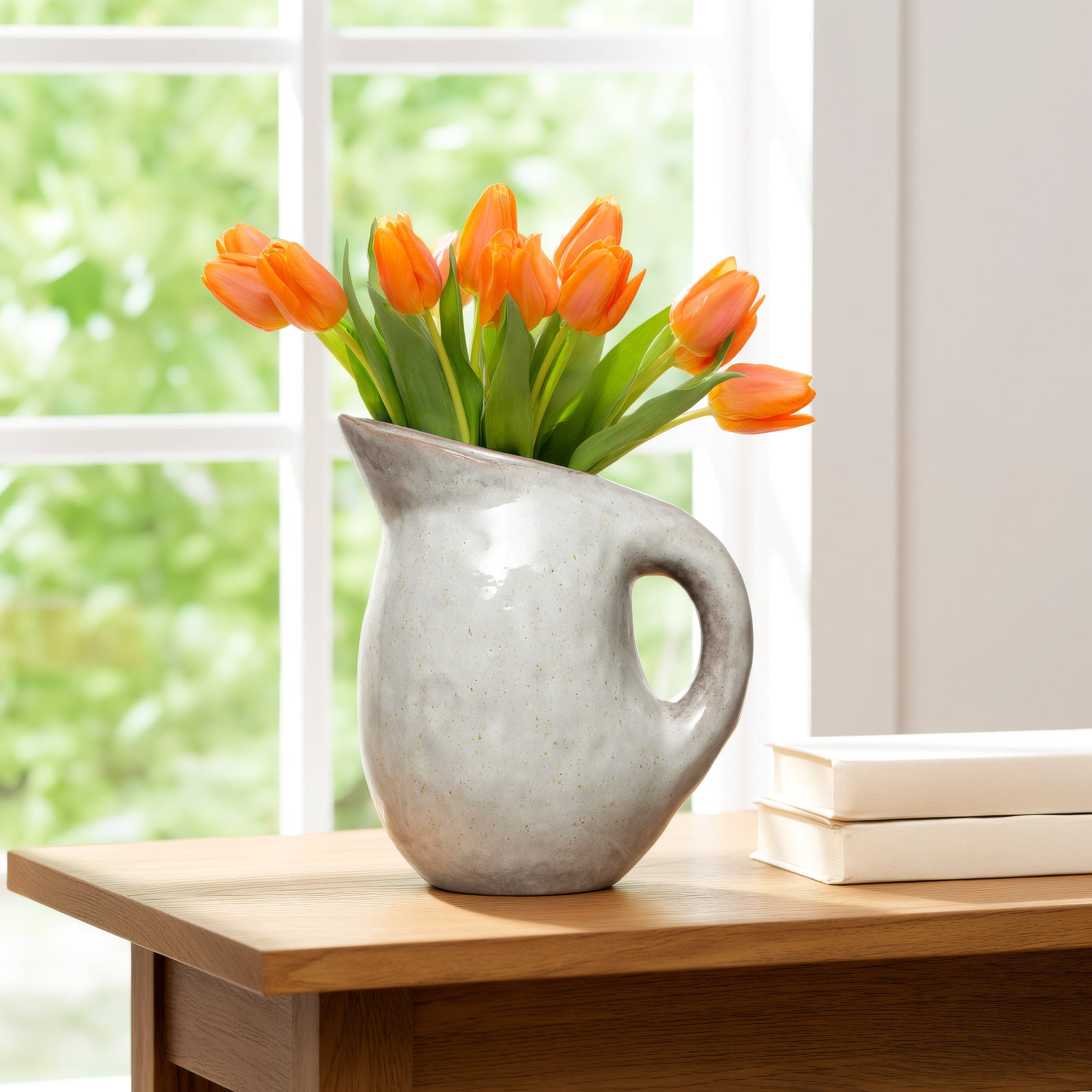 Tahara 64oz. Stoneware Pitcher