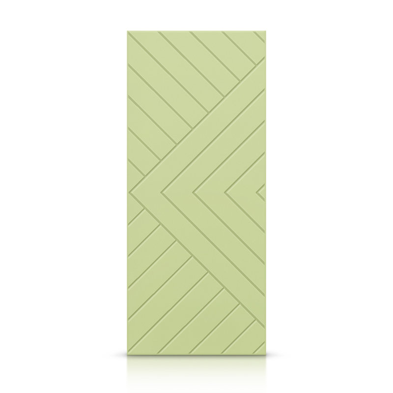 Porte standard à panneaux en bois manufacturé, 42 po x 84 po, Vert sauge