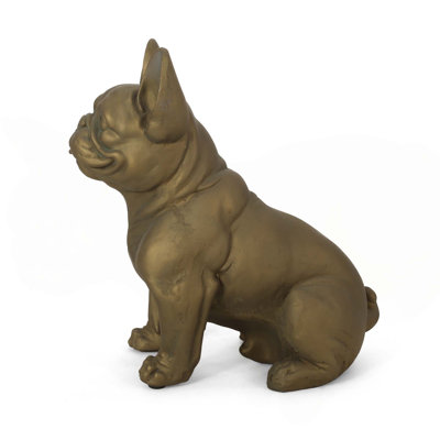 Outdoor French Bulldog Garden Statue, No Assembly Required