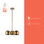 Luminaire suspendu sphérique unique à 3 lumières Willow-66310927-66310928