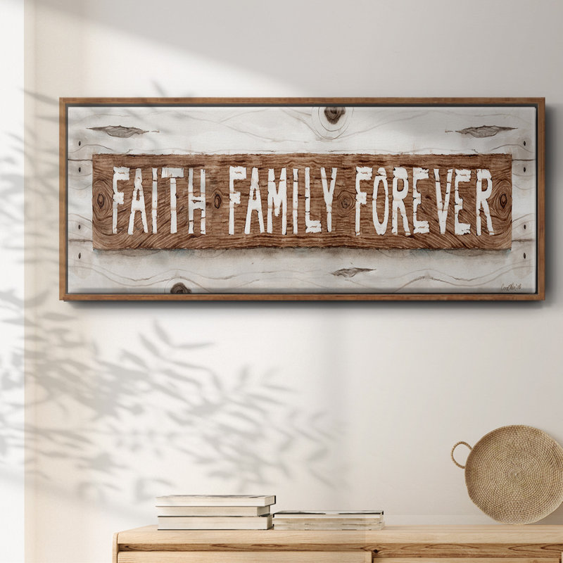 Faith Family Forever - toile encadrée, H 24 po x l 60 po