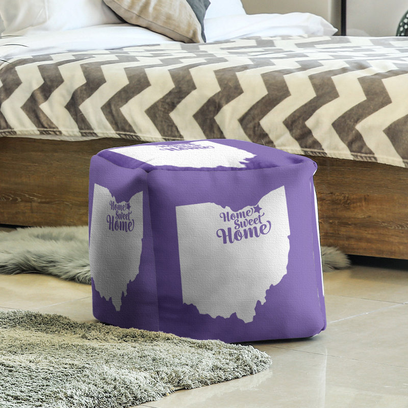 Repose-pieds à cubes cleveland the home, Mauve