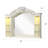 Lounette Platinum White 4-Piece Bedroom Set-121481771